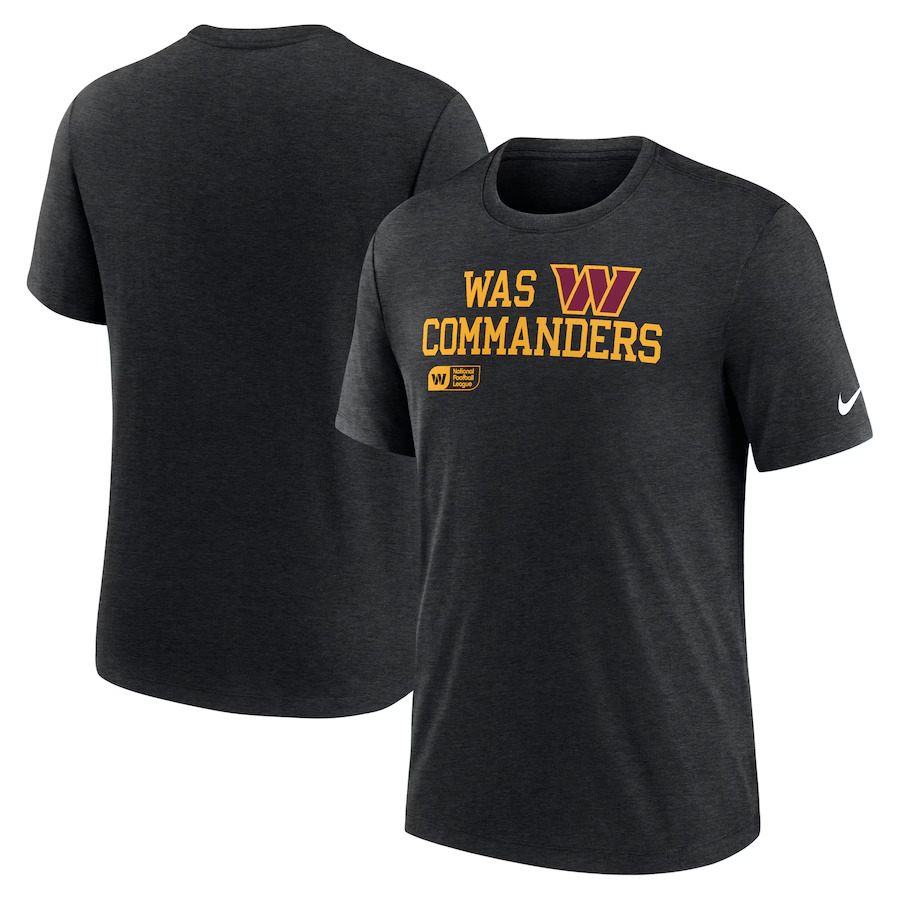 Men 2025 Washington Commanders black T shirts